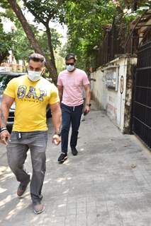 Ajay Devgn spotted at a clinic in Juhu