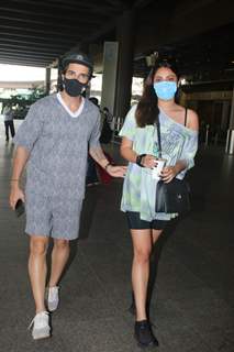 Aditya Seal and Anushka Rajan spotted at Mumbai airport