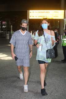 Aditya Seal and Anushka Rajan spotted at Mumbai airport