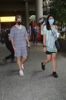 Aditya Seal and Anushka Rajan spotted at Mumbai airport