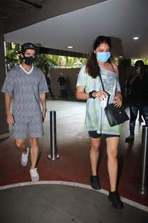 Aditya Seal and Anushka Rajan spotted at Mumbai airport