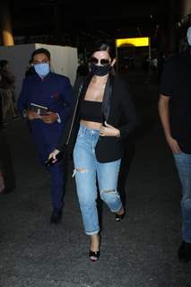 Nora Fatehi snapped at Mumbai airport