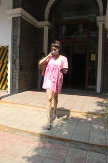 Shamita Shetty spotted at clinic in Bandra