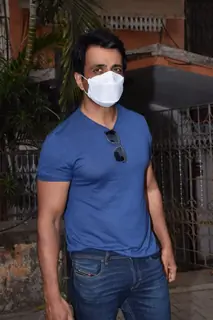 Sonu Sood snapped in Juhu
