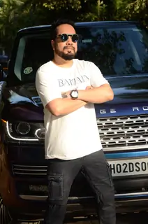 Mika Singh spotted in Andheri
