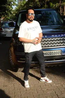 Mika Singh spotted in Andheri