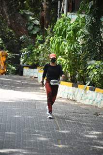 Mandira Bedi spotted in Bandra as she steps out for a walk!