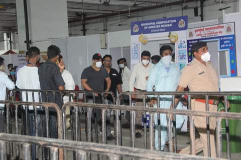 Salman Khan spotted at vaccination center in Dadar, Mumbai