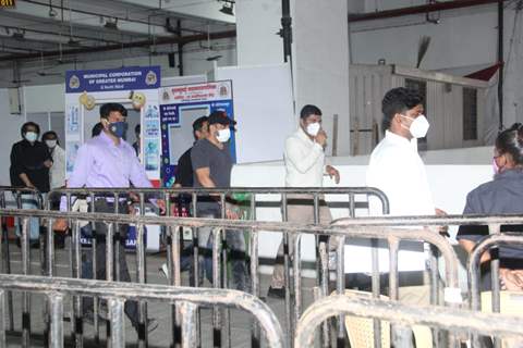 Salman Khan spotted at vaccination center in Dadar, Mumbai