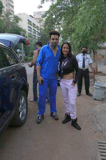 Television star Krushna Abhishek snapped with beau Kashmira Shah in Bandra