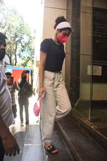 Khushi Kapoor spotted at a clinic in Bandra