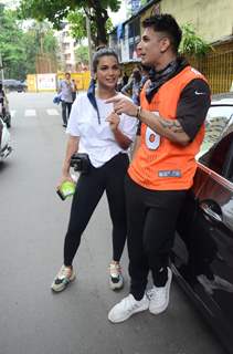 Prince Narula and Naina Singh snapped in Andheri