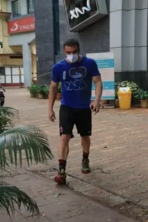 Sohail Khan snapped outside gym in Bandra