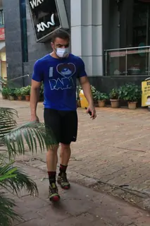 Sohail Khan snapped outside gym in Bandra