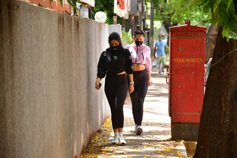 Neha Sharma and sister Aisha Sharma spotted in Bandra