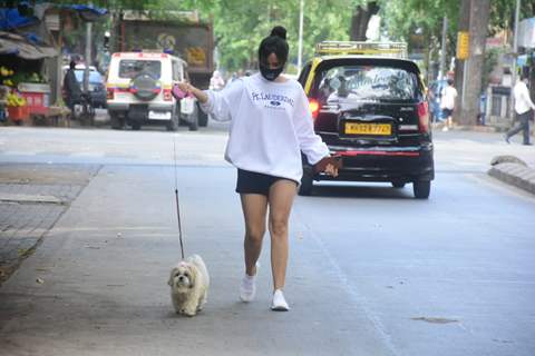 Neha Sharma snapped at Bandra