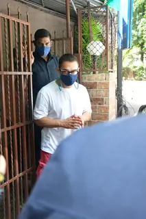 Aamir Khan spotted at a dubbing studio 
