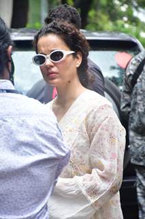 Kangana Ranaut snapped at her office in Juhu