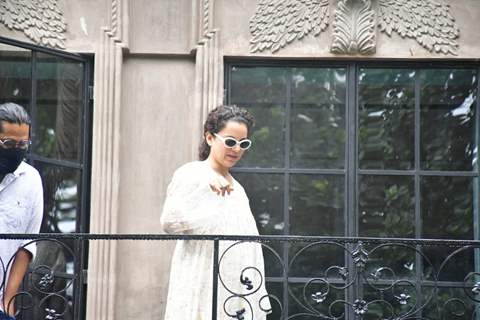 Kangana Ranaut snapped at her office in Juhu