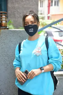 Neha Sharma snapped outside gym!