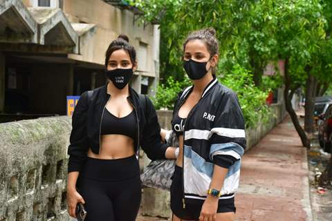 Neha Sharma and sister Aisha Sharma spotted in Bandra