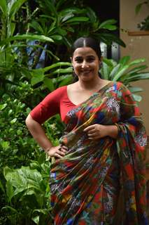 Vidya Balan snapped at the promotions of Sherni