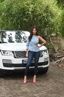 Shilpa Shetty Kundra snapped at Sunny Super Sound for the song preview of Hungama 2