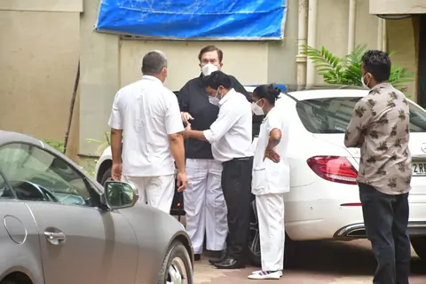 Randhir Kapoor spotted in Bandra