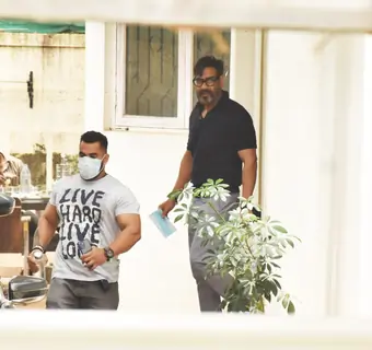Ajay Devgn snapped at a dubbing studio in Juhu