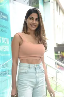 Nikki Tamboli snapped at Cutis Skin Studio