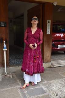 Ankita Lokhande snapped at filmmaker Kamal Jain's office in Juhu