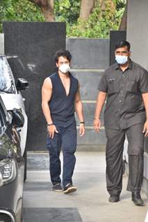 Tiger Shroff snapped at Pooja films office in Juhu