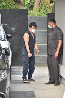 Tiger Shroff snapped at Pooja films office in Juhu