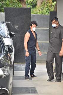 Tiger Shroff snapped at Pooja films office in Juhu