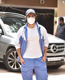 Varun Dhawan snapped outside gym