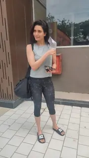 Karishma Tanna snapped outside gym
