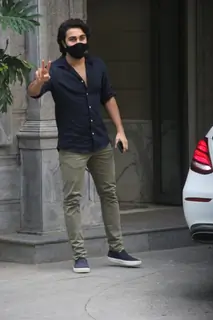 Aadar Jain snapped at Bandra