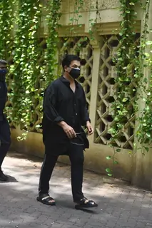 Karan Johar at Dilip Kumar's funeral
