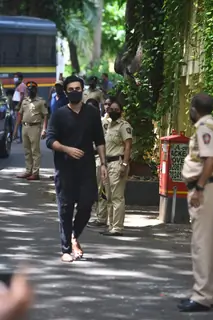 Ranbir Kapoor at Dilip Kumar's funeral