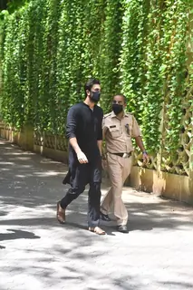 Ranbir Kapoor at Dilip Kumar's funeral