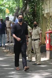 Ranbir Kapoor at Dilip Kumar's funeral