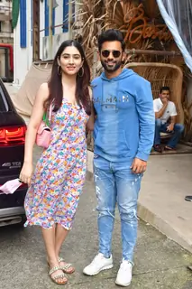 Rahul Vaidya and Disha Parmar snapped at Bastian, Worli