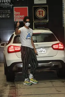Ishaan Khattar snapped at a gym in Bandra