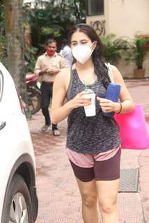 Sara Ali Khan snapped at gym