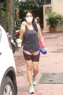 Sara Ali Khan snapped at gym