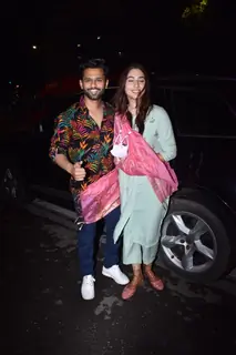Rahul Vaidya-Disha Parmar snapped post Haldi function