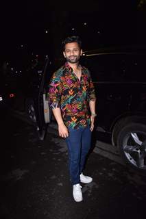 Rahul Vaidya snapped post Haldi function