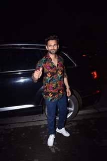 Rahul Vaidya snapped post Haldi function