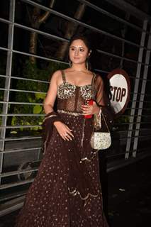 Rashmi Desai at Rahul Vaidya and Disha Parmar Sangeet Ceremony