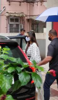 Sonam Kapoor snapped at a clinic in Bandra